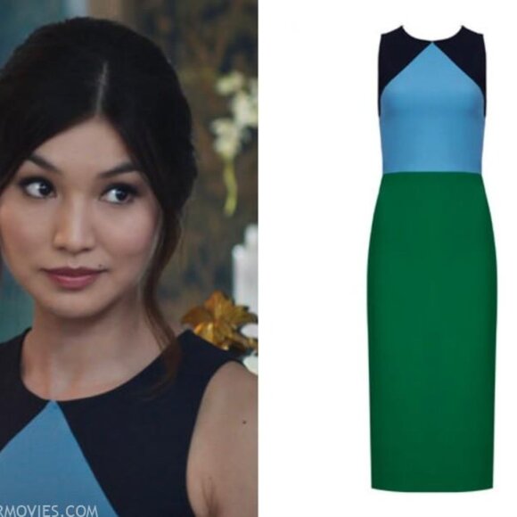 Diane Von Furstenberg Multi Colorblock Dress - Picture 1 of 9